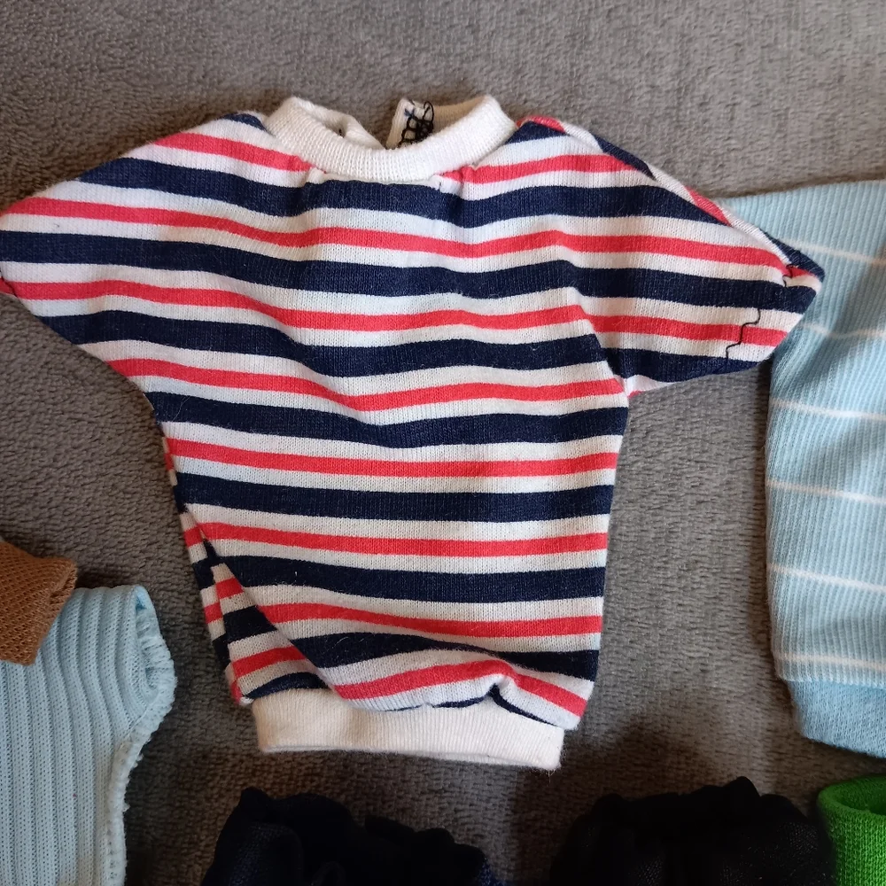 Barbie 1970s Vintage Clothing Lot, Retro 70s Doll Bundle, Pants Tops Mod
